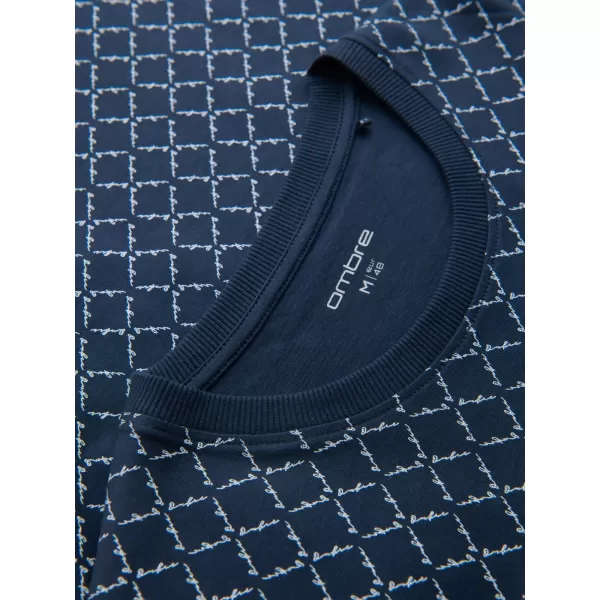  Cămaşă OMBRE OM-TSFP-0250 ALBASTRU MARIN 