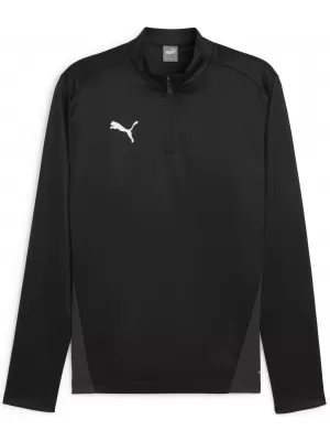 Cămaşă PUMA TEAMGOAL TRAINING 1/4 ZIP TO 658629_03 PUMA NEGRU/ALB/GRI ÎNCHIS