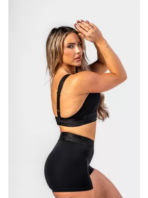 Sutien sport de damă cu întărire INTENSE Iconic 844 BLACK Nebbia