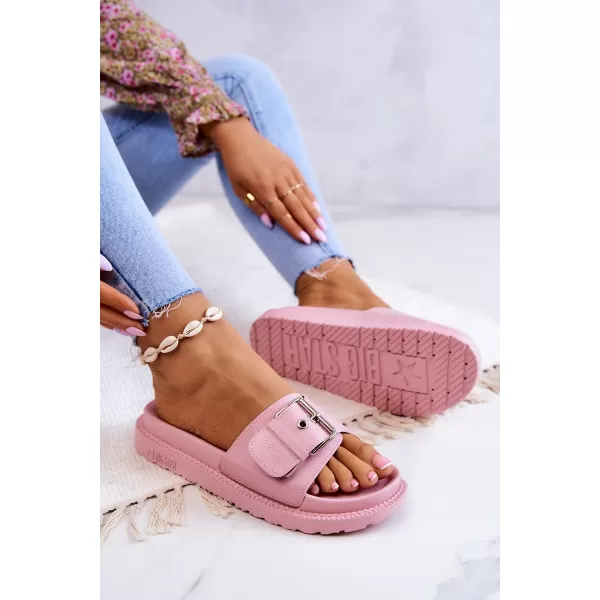  Papuci de moda dama BIG STAR JJ274A308 ROZ Pantofi Big Star 