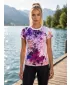 Tricou funcțional premium pentru femei ALTISPORT VOJ/ALW055TR01 VIOLET/PORTOCALIU