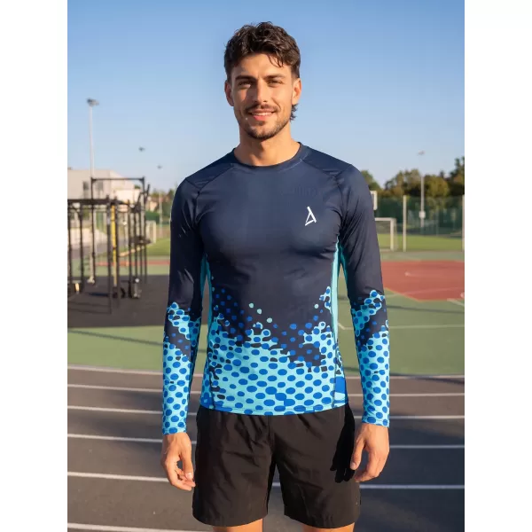  Tricou de compresie funcțională pentru bărbați cu premium cu mânecă lungă ALTISPORT VOJ/ALM109TR03 REGAL 