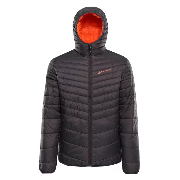  Jachetă reversibilă pentru bărbați ALPINE PRO EROM NEUTRU/PĂMÂNT 