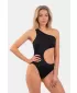 Monokini asimetric pe un umăr 459 BLACK Nebbia