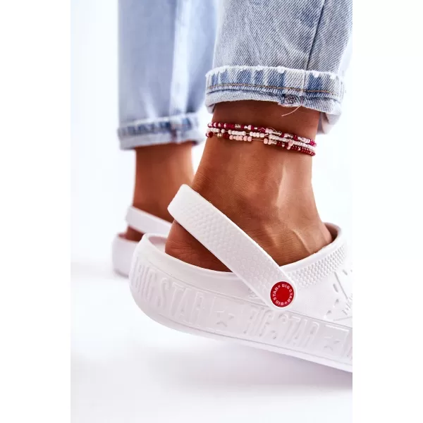  Papuci slip-on dama BIG STAR II275003 WHITE Pantofi Big Star 
