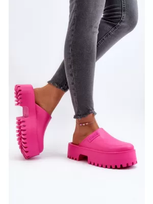 Papuci dama BIG STAR NN274019 ROZ Pantofi Big Star