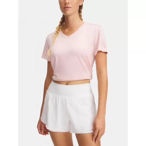 Tricou pentru femei UNDER ARMOUR TECH SSV- TWIST 1384227-647 ROZ 