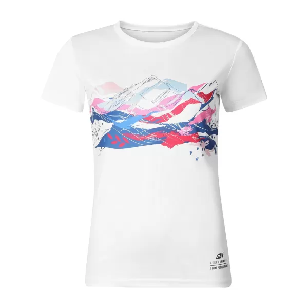  Tricou pentru femei ALPINE PRO QUATRA 2 ALB 