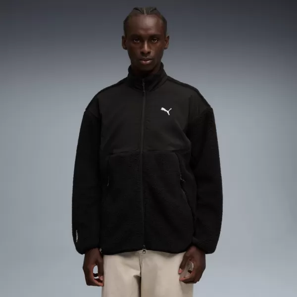  Jachetă pentru bărbați PUMA TECH SOFT TECH RELAXED SHERPA JACKET 632104-01 NEGRU 