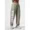 Pantaloni de trening largi largi BOYFRIEND STYLE 432 LIGHT VERDE Nebbia
