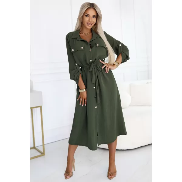  Rochie NUMOCO 531-5 KAKI 