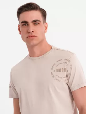 Cămaşă OMBRE OM-TSWT-0202 BEJ