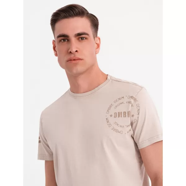  Cămaşă OMBRE OM-TSWT-0202 BEJ 