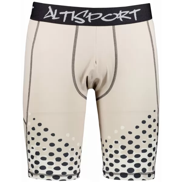  Jambiere sport pentru bărbați pe genunchii premium ALTISPORT VOJ/ALM109LEG02 MARO DESCHIS 