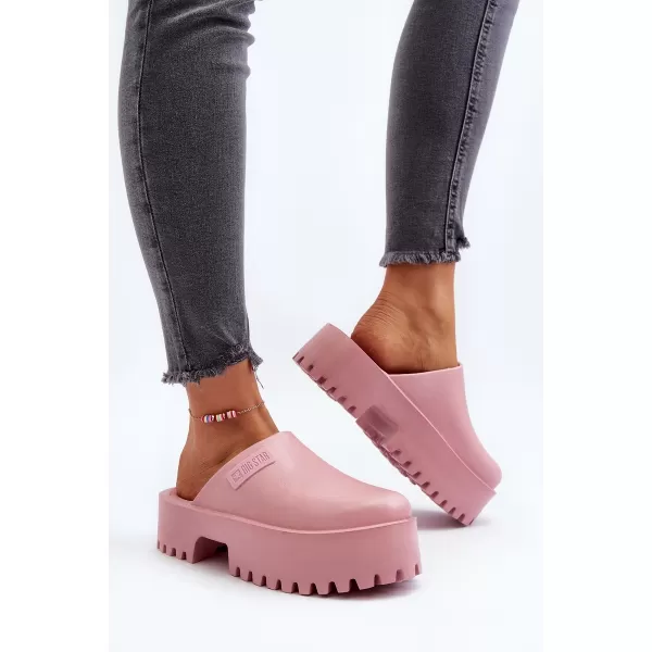  Papuci dama BIG STAR NN274020 ROZ Pantofi Big Star 