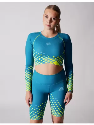 Premium de cultură funcțională pentru femei ALTISPORT VOJ/ALW109TR04 EMERALD/FLUO YELLOW