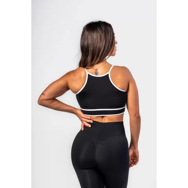  Sutien sport cu suport mediu MY RULES 608 BLACK Nebbia 