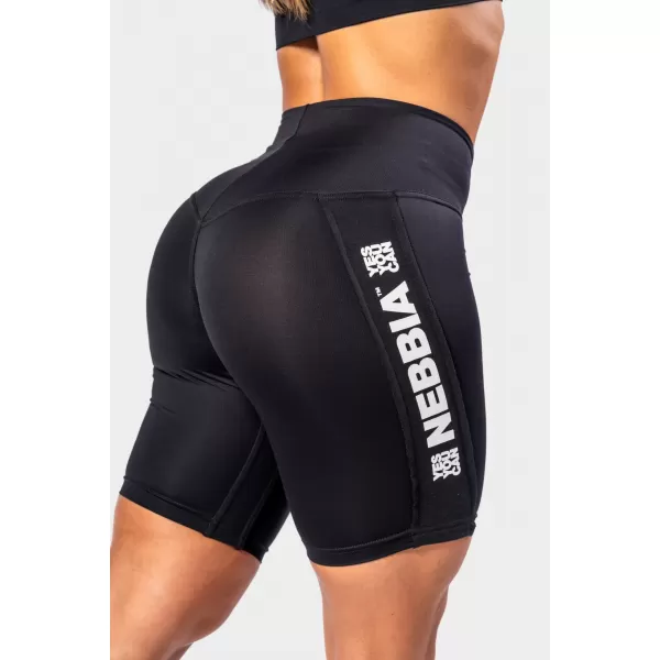  Pantaloni scurți de ciclism cu talie înaltă ICONIC 238 BLACK Nebbia 