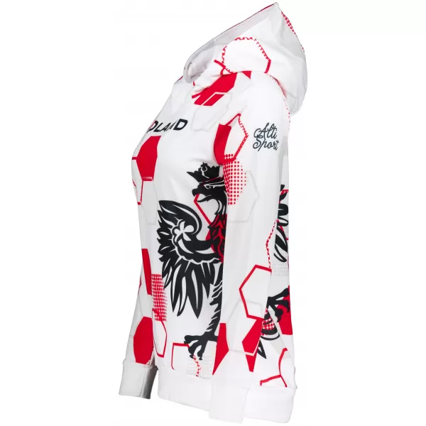  Premium cu hanorac funcțional pentru femei ALTISPORT VOJ/ALW036PL/MI01 HEXA-WH 