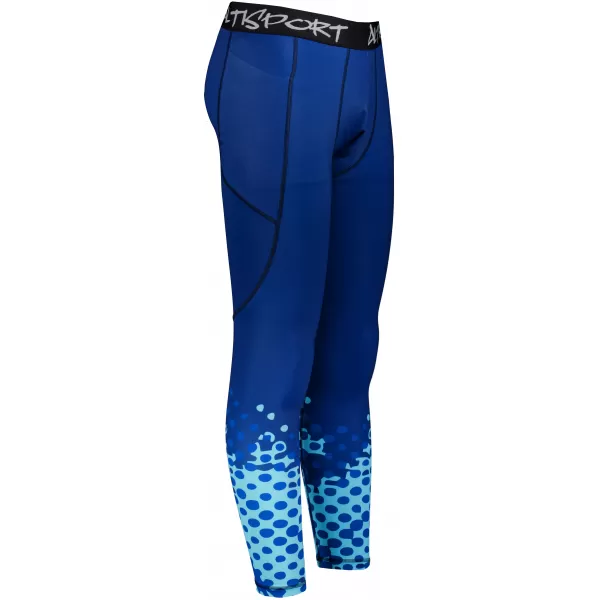  Jambiere sport lungi premium pentru bărbați ALTISPORT VOJ/ALM109LEG01 ALBASTRU REGAL 