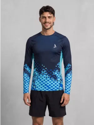 Tricou de compresie funcțională pentru bărbați cu premium cu mânecă lungă ALTISPORT VOJ/ALM109TR03 REGAL