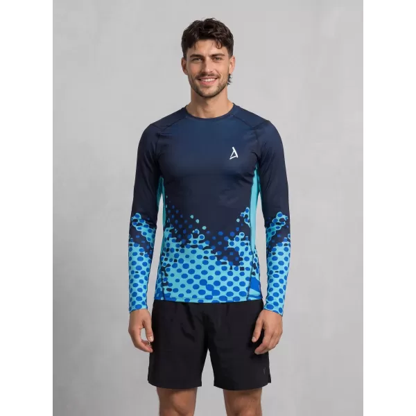 Tricou de compresie funcțională pentru bărbați cu premium cu mânecă lungă ALTISPORT VOJ/ALM109TR03 REGAL 