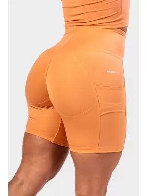 Pantaloni scurți de ciclism cu talie înaltă ELITE 467 ORANGE Nebbia