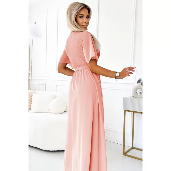  Rochie NUMOCO 545-4 PIERSICĂ 