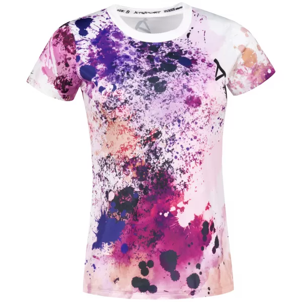  Tricou funcțional premium pentru femei ALTISPORT VOJ/ALW055TR01 VIOLET/PORTOCALIU 