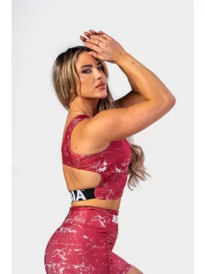 Crop top ROUGH GIRL 617 RED Nebbia