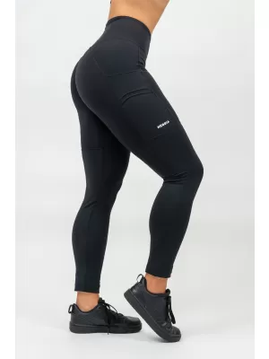 Jambiere cu talie înaltă LEG DAY GOALS 248 NEGRU Nebbia