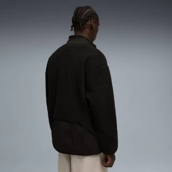  Jachetă pentru bărbați PUMA TECH SOFT TECH RELAXED SHERPA JACKET 632104-01 NEGRU 