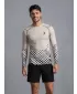 Tricou de compresie funcțională pentru bărbați cu premium cu mânecă lungă ALTISPORT VOJ/ALM109TR03 MARO DESCHIS