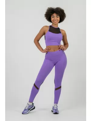 FIT Activewear jambiere cu talie înaltă 443 LILA Nebbia