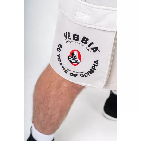 Pantaloni scurți de marfă largi spălați LEGACY 787 LIGHT GREY Nebbia 