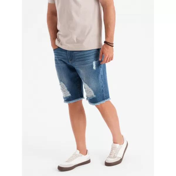  Pantaloni scurţi OMBRE OM-SRDS-0157 ALBASTRU 