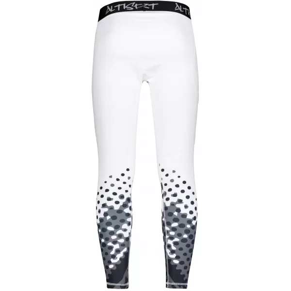  Jambiere sport lungi premium pentru bărbați ALTISPORT VOJ/ALM109LEG01 ALB 