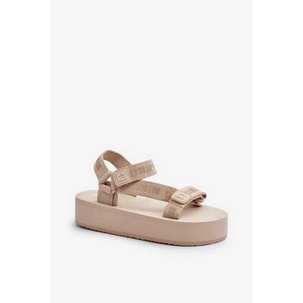  Sandale dama BIG STAR NN274A528 BEJ Pantofi Big Star 