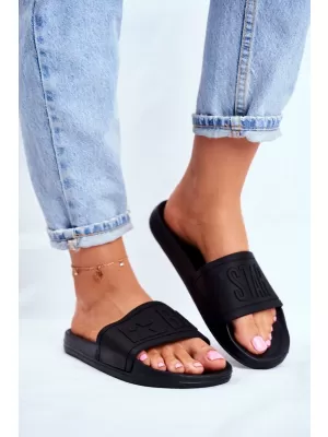 Papuci de modă pentru femei BIG STAR DD274A271 BLACK Pantofi Big Star