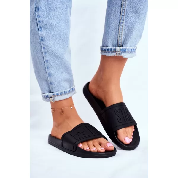  Papuci de modă pentru femei BIG STAR DD274A271 BLACK Pantofi Big Star 
