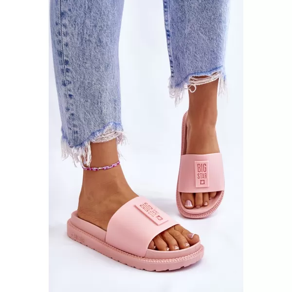  Papuci dama BIG STAR LL274425 ROZ Pantofi Big Star 
