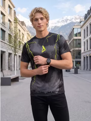 Premium funcțional pentru bărbați ALTISPORT VOJ/ALM113TR01 GALBEN-FLUX NEGRU