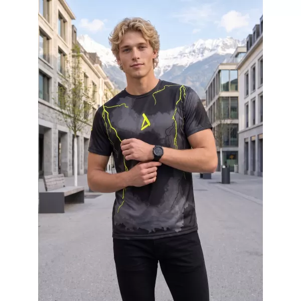  Premium funcțional pentru bărbați ALTISPORT VOJ/ALM113TR01 GALBEN-FLUX NEGRU 