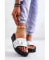 Papuci de modă pentru femei BIG STAR JJ274A275 WHITE Pantofi Big Star