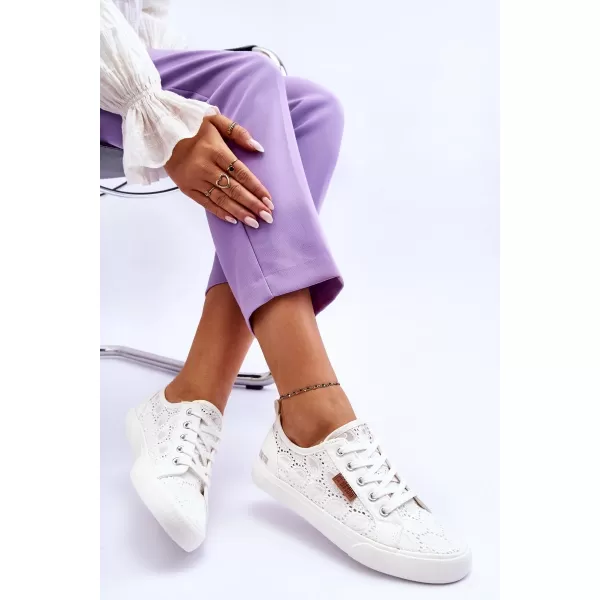  Adidași de modă damă BIG STAR W274925 WHITE Pantofi Big Star 