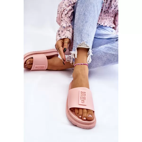  Papuci dama BIG STAR LL274425 ROZ Pantofi Big Star 