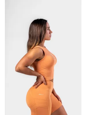 Top crop top CONFIDENCE 476 ORANGE Nebbia