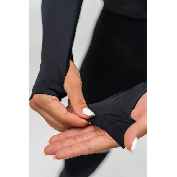  Top negru cu maneci lungi TRUE HERO 242 BLACK Nebbia 