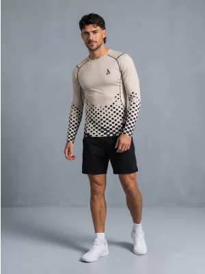 Tricou de compresie funcțională pentru bărbați cu premium cu mânecă lungă ALTISPORT VOJ/ALM109TR03 MARO DESCHIS