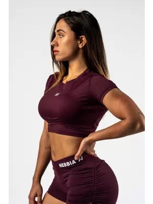 Crop top cu spatele deschis STRONG BEAUTY 430 DARK RED Nebbia
